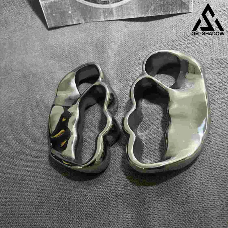 GS160 4-Finger Anti-explosion Stainless Steel Self-defense Knuckle Duster EDC
