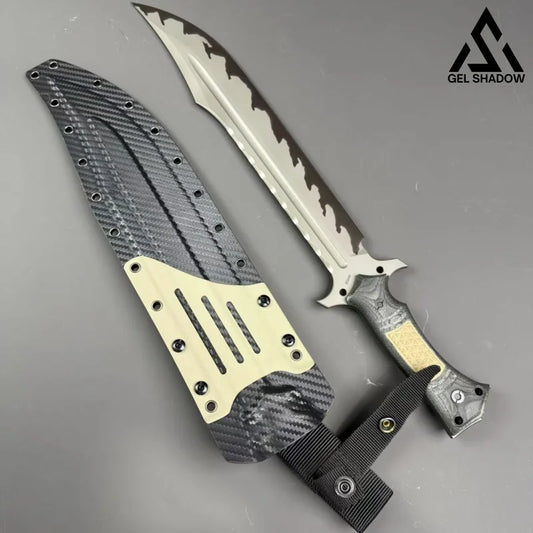 GS163 Black Thunder Carbon Fiber K Sheath Outdoor Knife