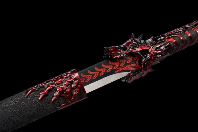 GS180 Handmade Red Wolf Chinese Sword With Red Blade(US ONLY)