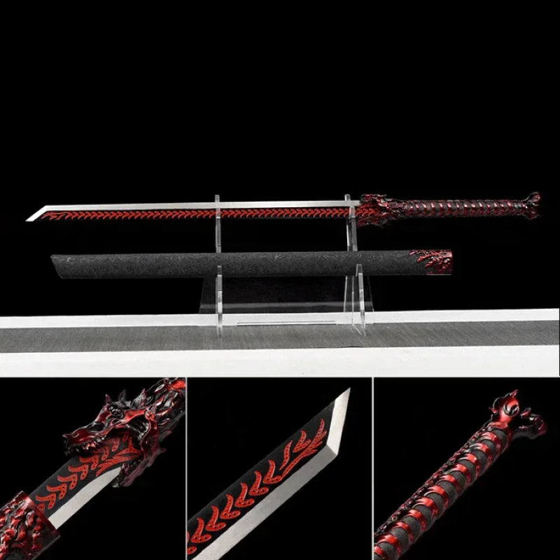 GS180 Handmade Red Wolf Chinese Sword With Red Blade(US ONLY)