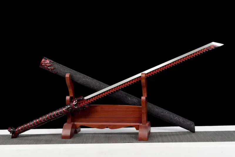 GS180 Handmade Red Wolf Chinese Sword With Red Blade(US ONLY)