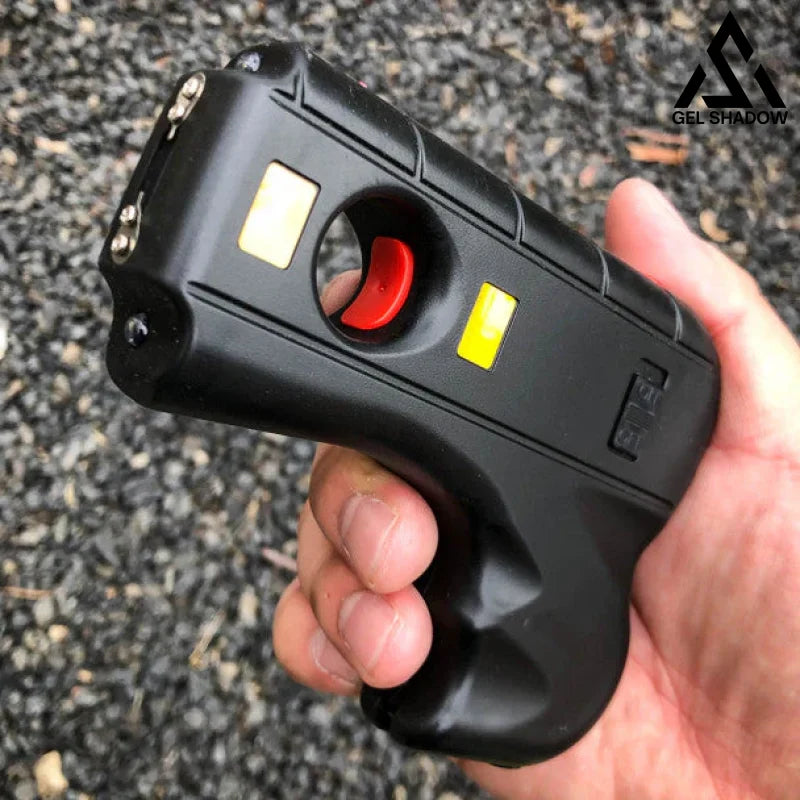 GS182 Striker Self Defense 10MV Stun Gun LED Light w/ Safety Pin