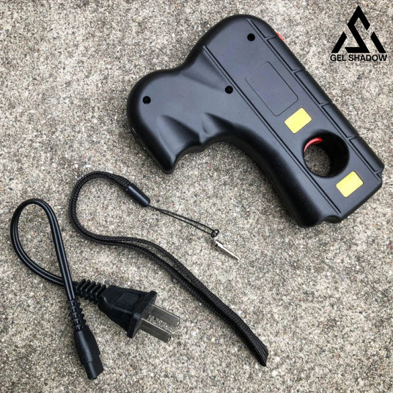 GS182 Striker Self Defense 10MV Stun Gun LED Light w/ Safety Pin
