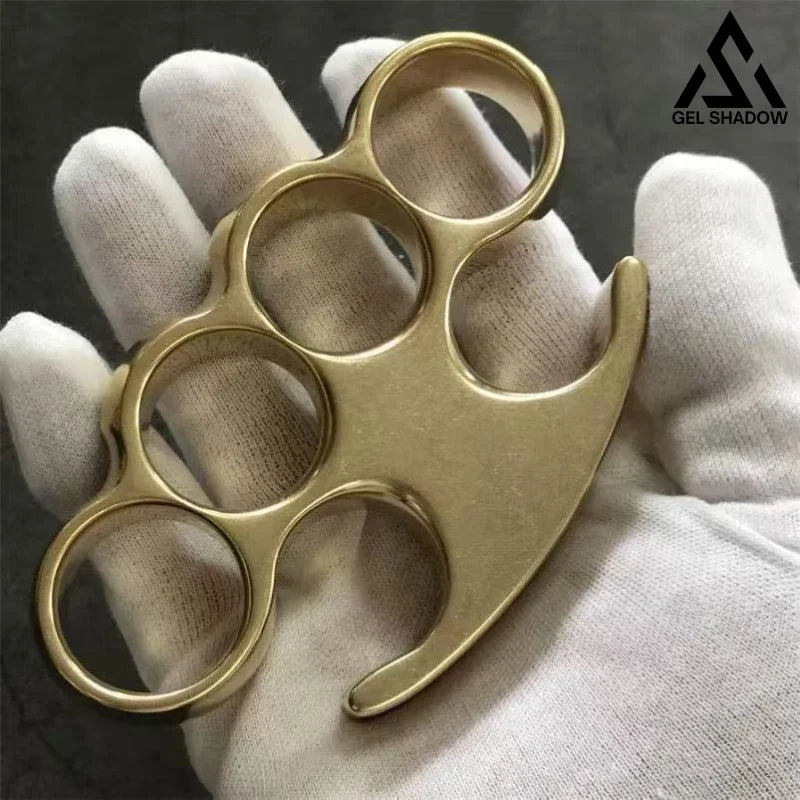 GS193 Old Style Classic Stonewashed Brass Knuckle Duster