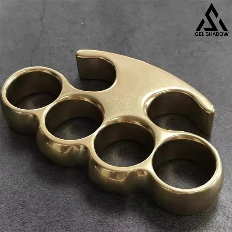 GS193 Old Style Classic Stonewashed Brass Knuckle Duster