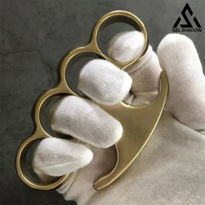 GS193 Old Style Classic Stonewashed Brass Knuckle Duster