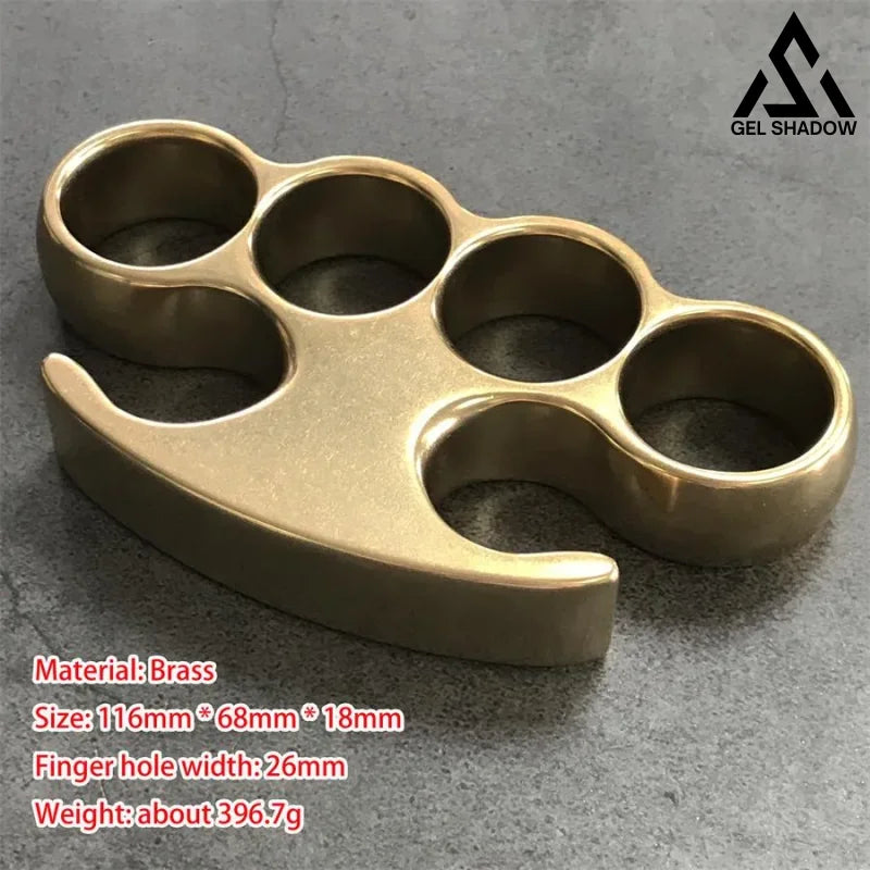 GS193 Old Style Classic Stonewashed Brass Knuckle Duster