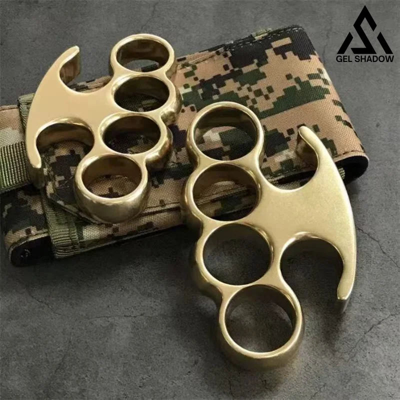 GS193 Old Style Classic Stonewashed Brass Knuckle Duster