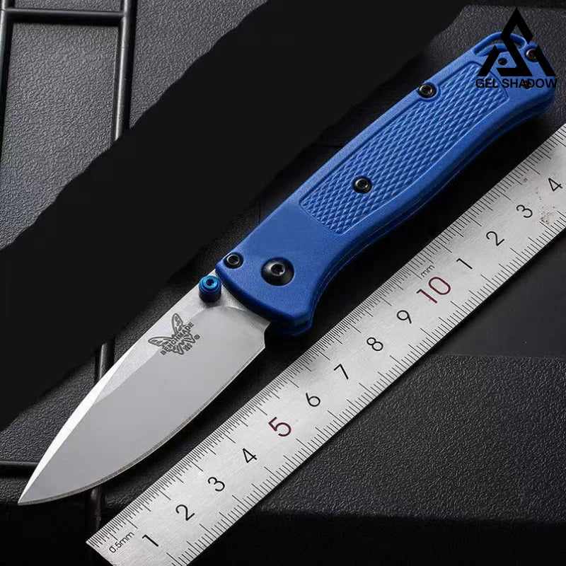 GS199 BM535 BUGOUT Damascus Steel, Carbon Fiber Handle Folding Knife