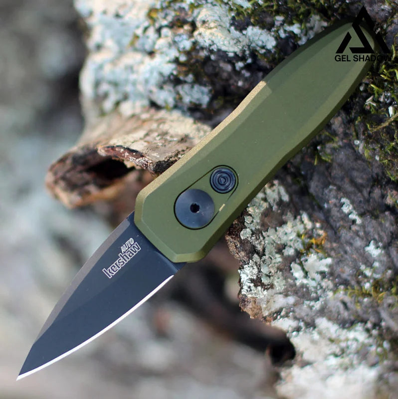 GS201 Kershaw 7500BLK Launch 4 Mini Button Assisted Folding Pocket Knife