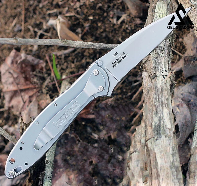 GS203 Kewshaw 1660 Pocket Folding Knife Non-slip Nvlon Fiber Handle EDC