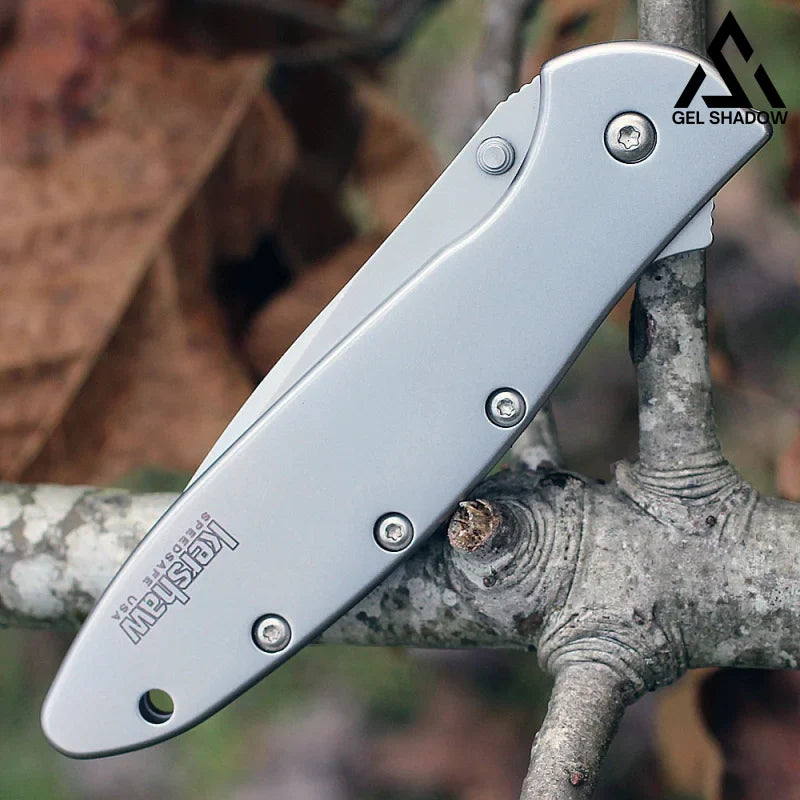 GS203 Kewshaw 1660 Pocket Folding Knife Non-slip Nvlon Fiber Handle EDC