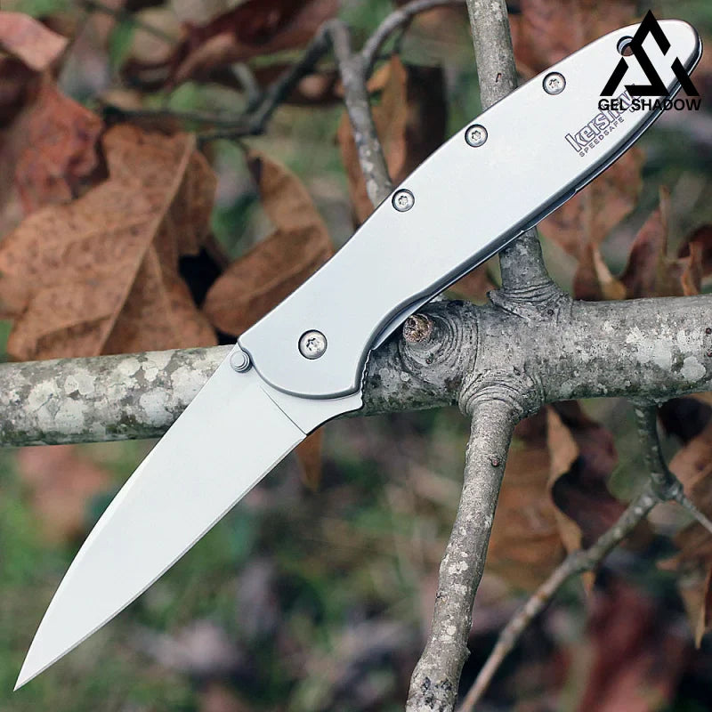 GS203 Kewshaw 1660 Pocket Folding Knife Non-slip Nvlon Fiber Handle EDC