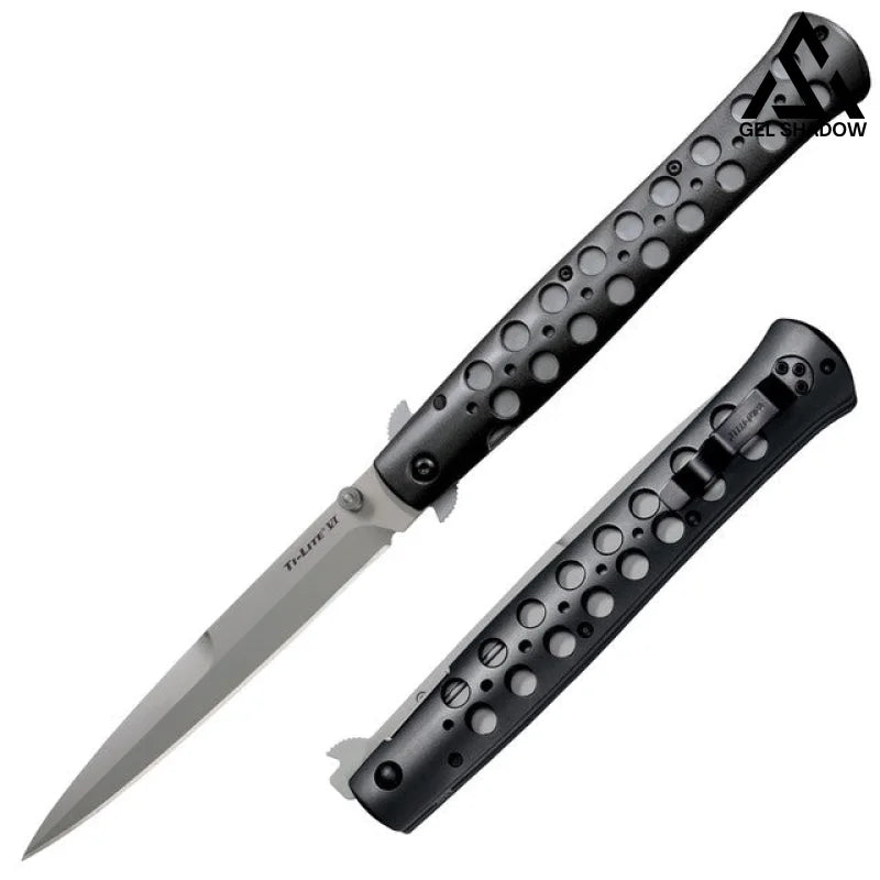 GS217 Cold Steel Ti-Lite Aluminum 26B6, 6" S35VN Aluminum Handle