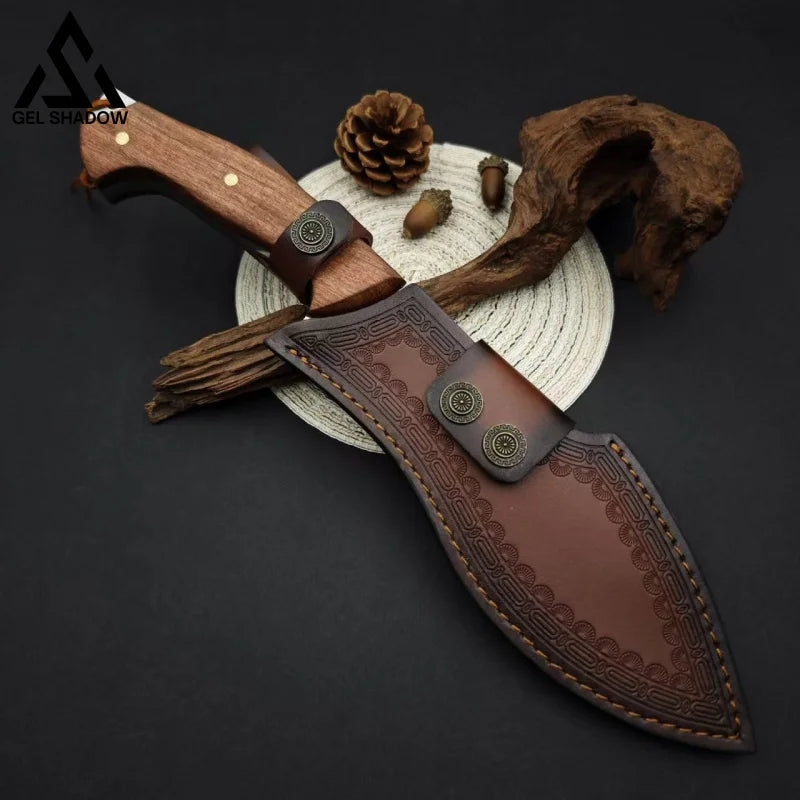 GS223 Outdoor straight-edge camping survival knife Nepal