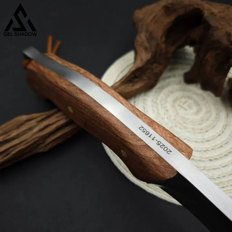 GS223 Outdoor straight-edge camping survival knife Nepal