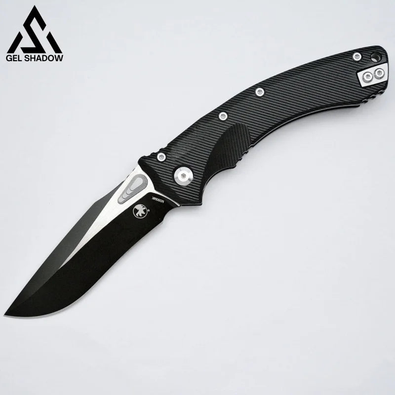 GS225 Microtech Amphibian S/E Manual Blk G10