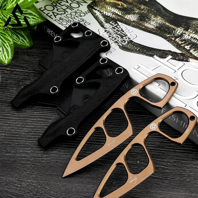 GS226 Boker Plus Miltner Adams Knuckle Knife MA-2 Fixed 2.5" Blade