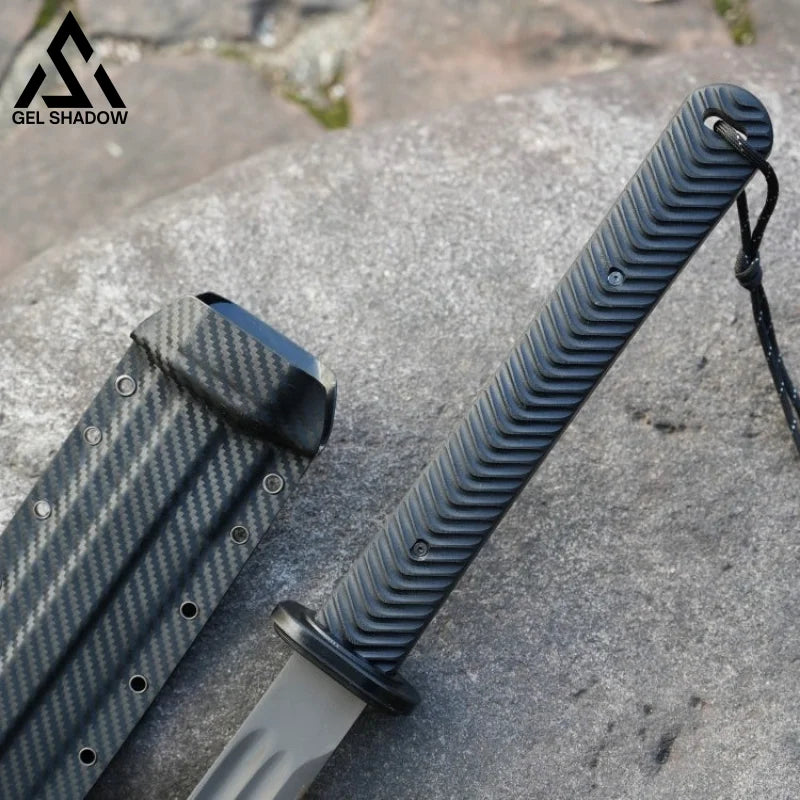 GS232 Tactical bullwhip Katana titanium blade G10 handle-US ONLY