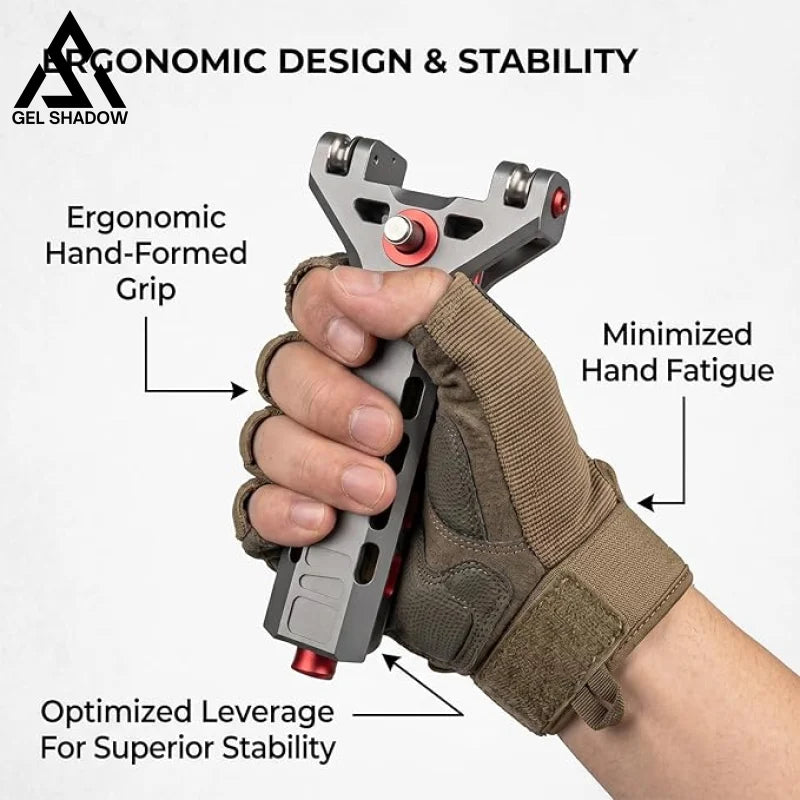 GS236 Semi-auto G5 High Precision CNC Aluminum Alloy Professional Slingshot Catapult