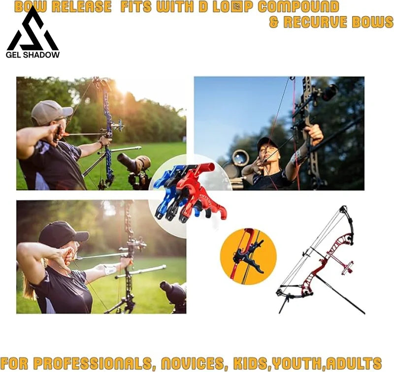 GS240 Bow Release for Compound Slingshot, Archery Release Trigger, Compound Thumb Release.