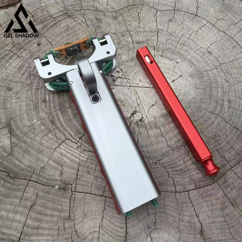 GS269 New Semi-auto G6 Trigger Slingshot CNC Aluminum Alloy Professional Catapult