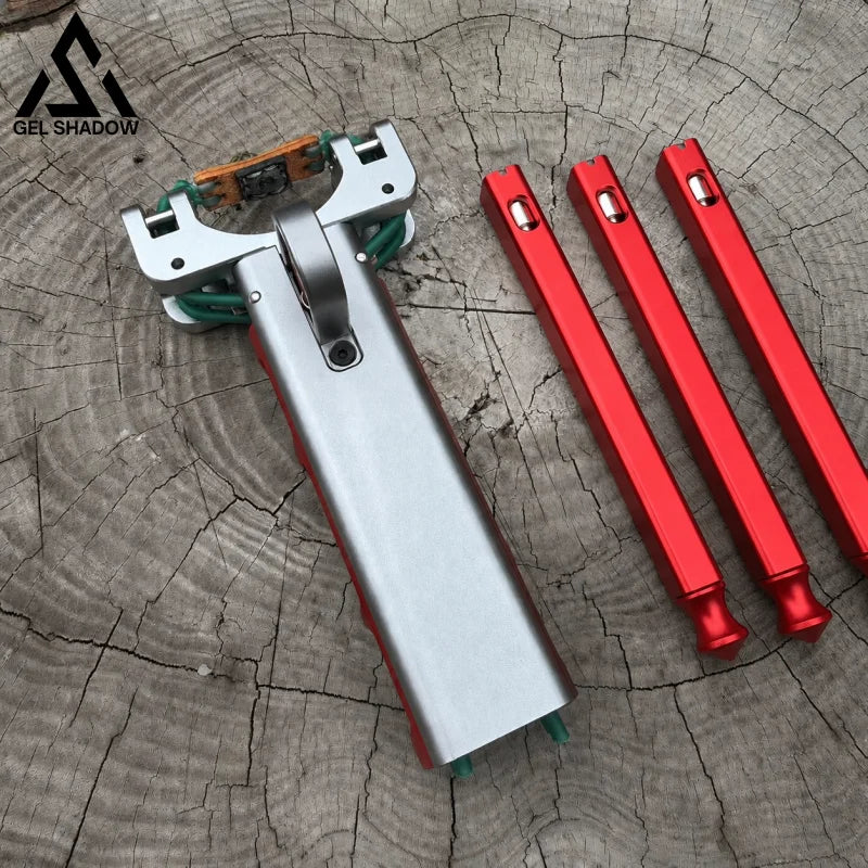 GS269 New Semi-auto G6 Trigger Slingshot CNC Aluminum Alloy Professional Catapult