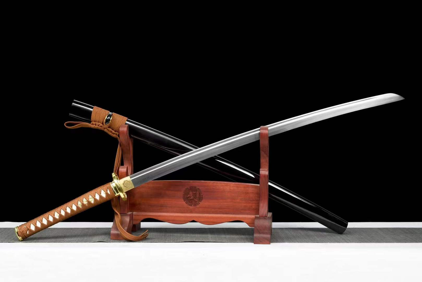 Hand Forged Anime Katana Himura Kenshin Reverse Blade Edition Pattern Steel