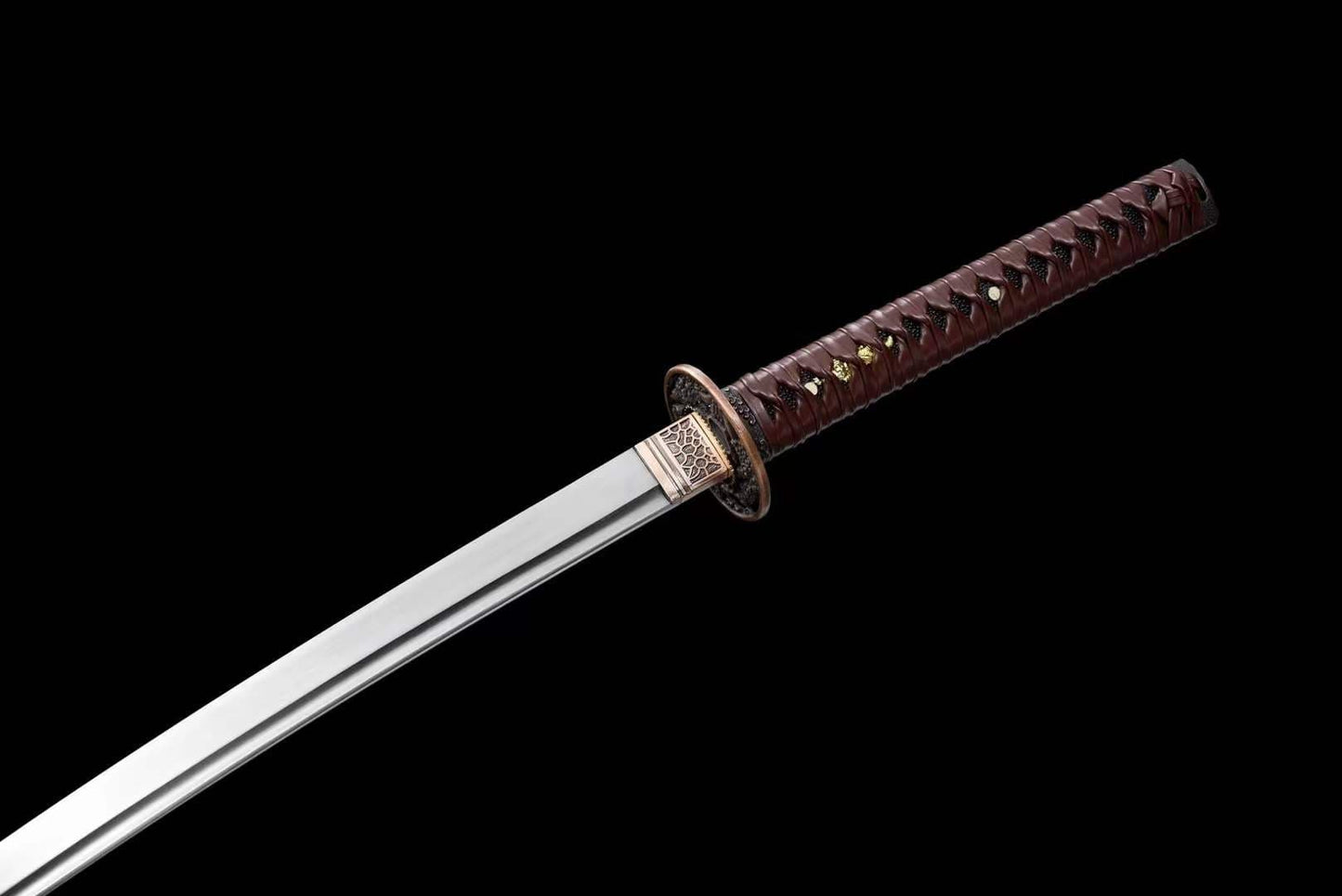 Hand Forged Anime Katana Walking Dead Mirror polishing