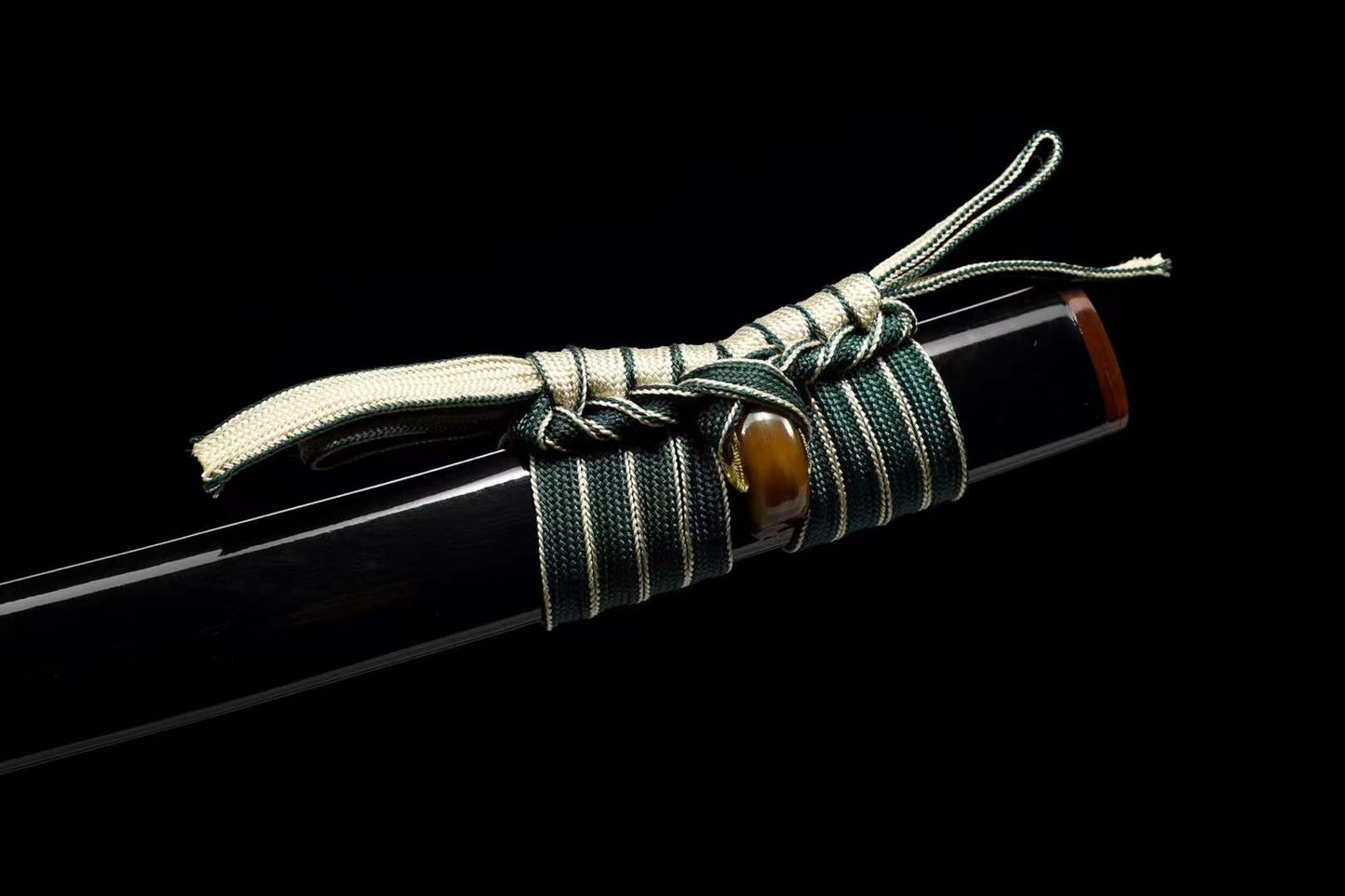 Hand Forged Japanese Samurai Katana Wind Chimes T10 With Black Sheath