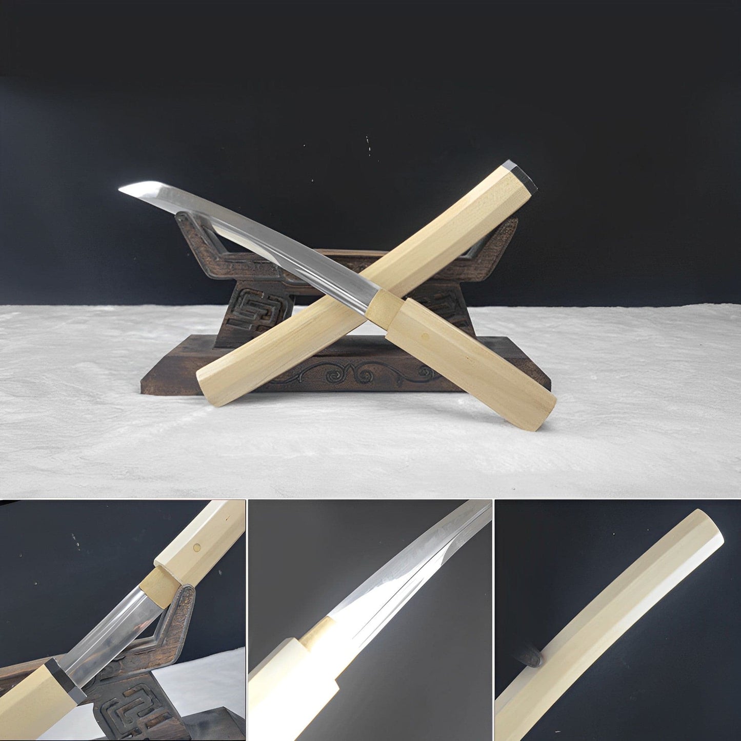 Hand Forged Japanese Tanto Dumu Anise T10 Carbon steel Turns the soil to burn blade