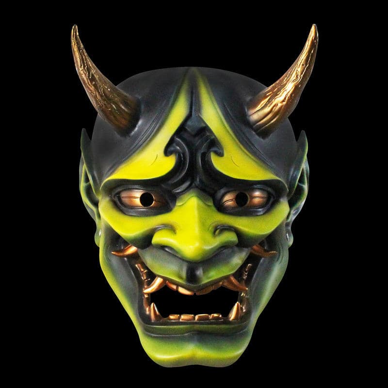Hand-Made Japanese Hannya Hundred Ghosts at Night Oni Mask