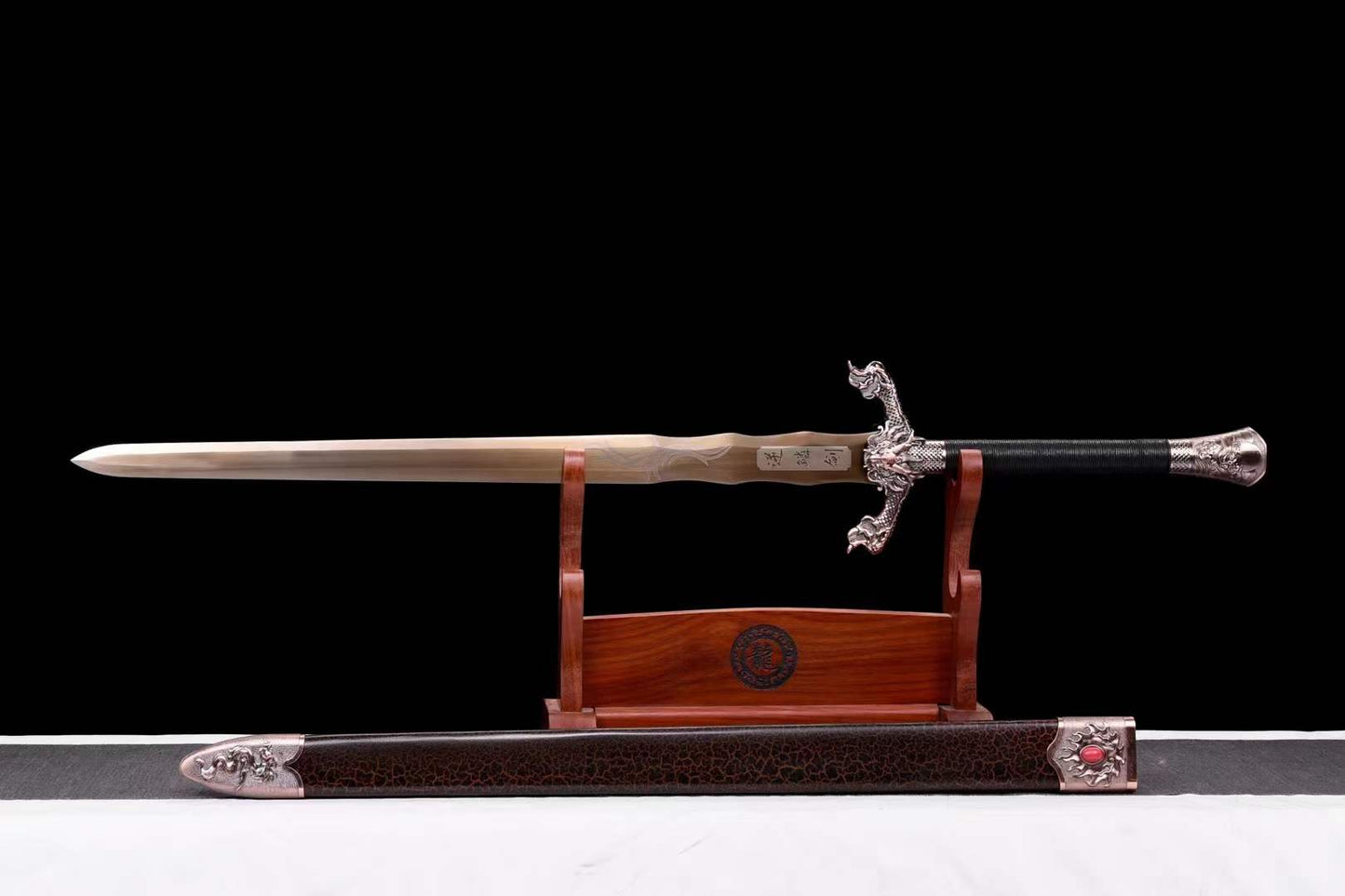 Handmade Dragon Scale Chinese Sword With Gold