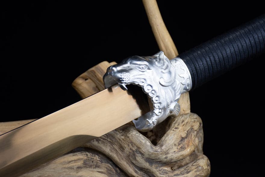 Handmade High Manganese Steel Kim Snow Chinese Knife With Golden Blade