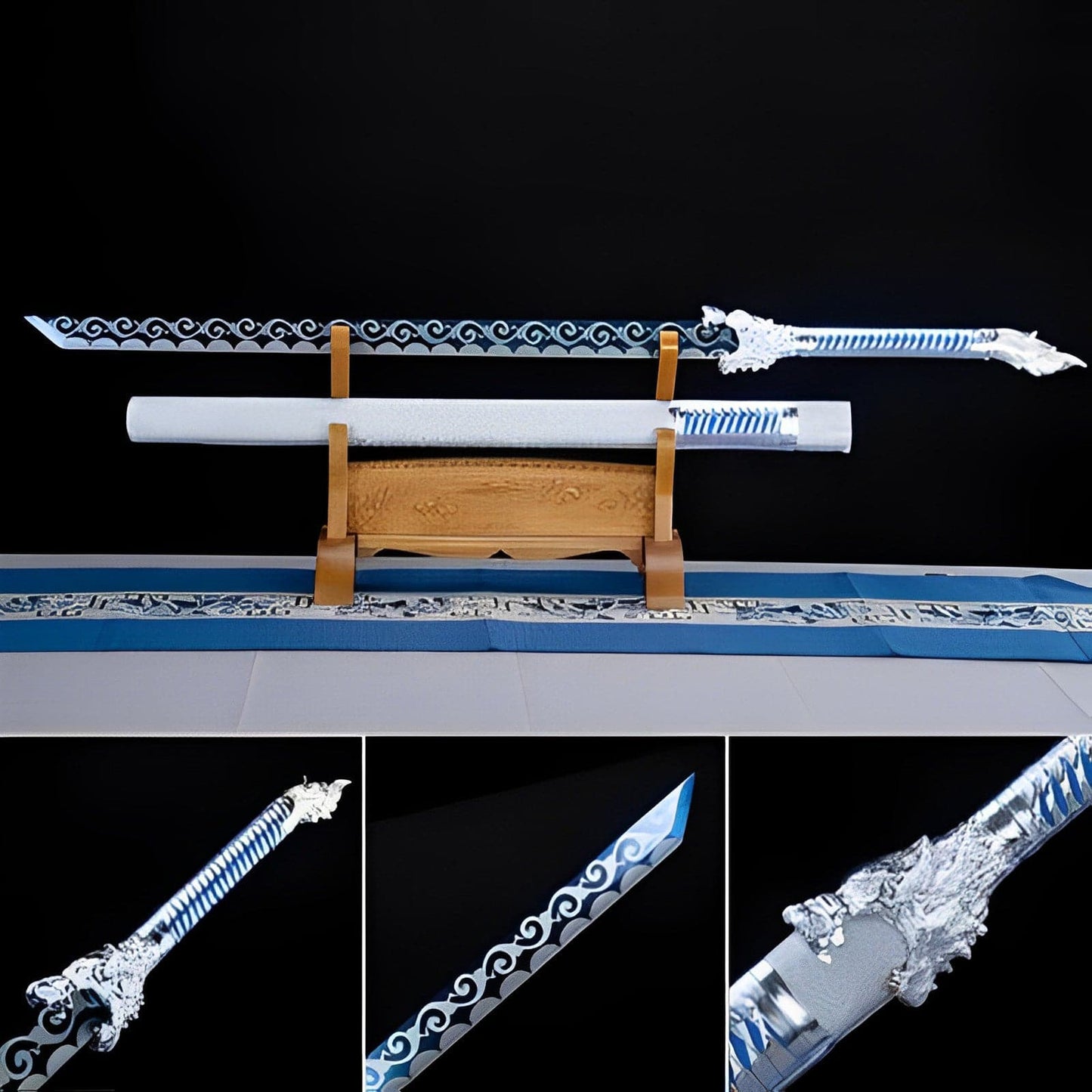 Handmade High Manganese Steel Snow Wolf Tang Sword