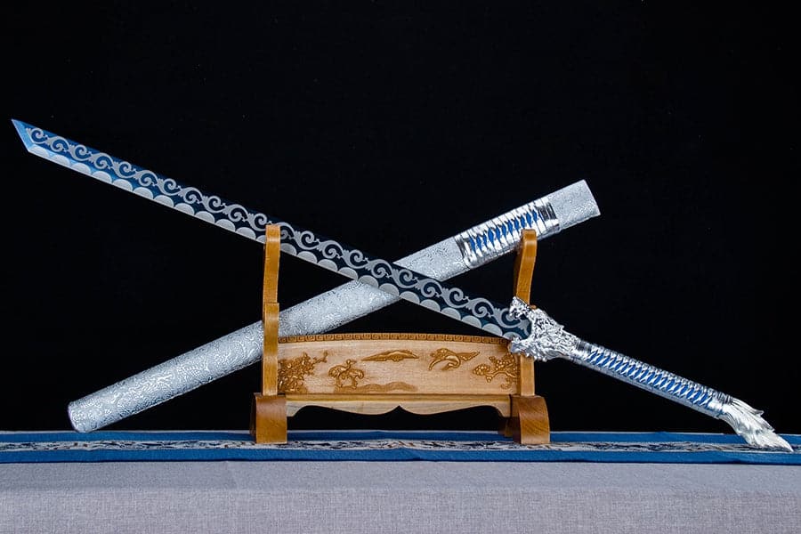 Handmade High Manganese Steel Snow Wolf Tang Sword