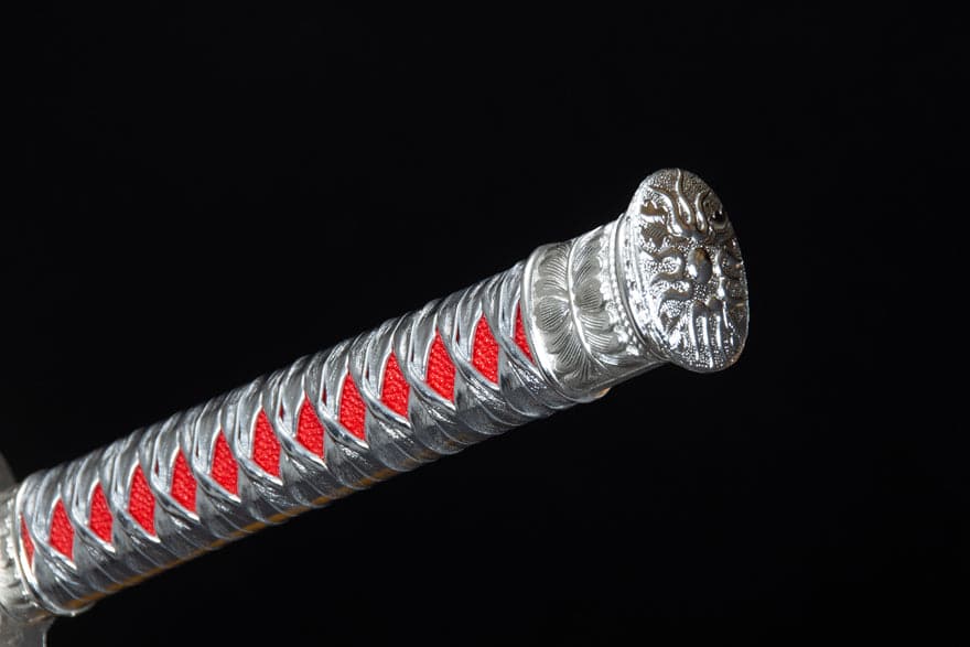 Handmade High-performance Manganese steel Chinese Sword With Red Blade