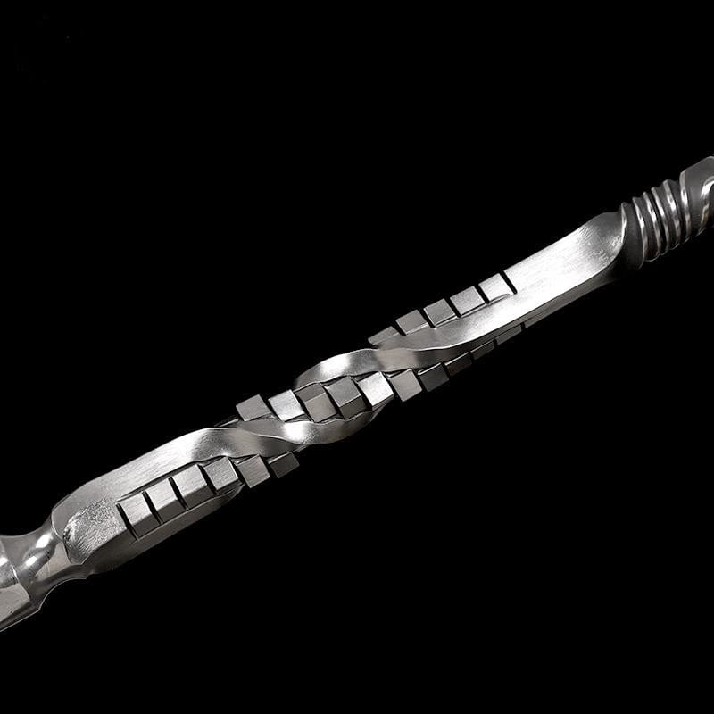 Handmade Three-edged Pattern Steel One-piece forging