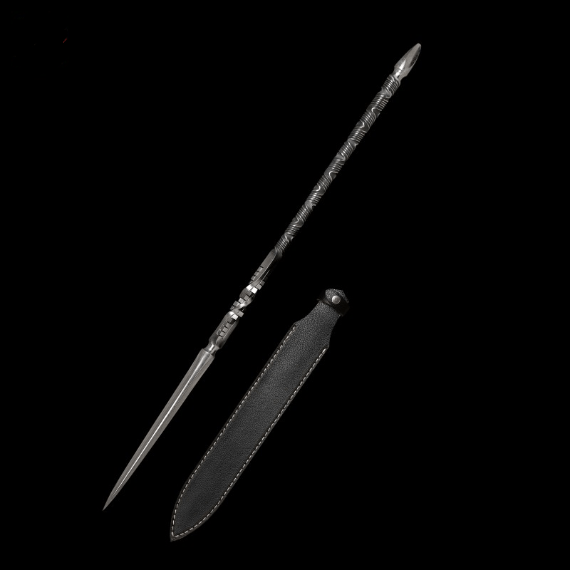Handmade Three-edged Pattern Steel One-piece forging