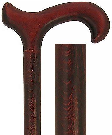 Dark Rosewood Derby Cane - Stained Beechwood