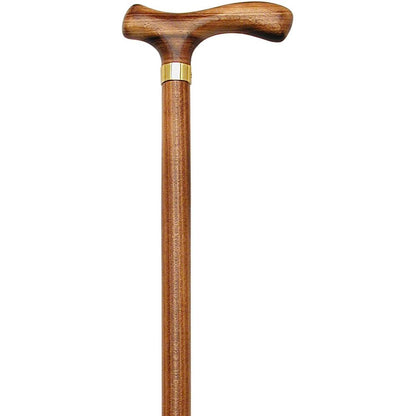 Scorched Fritz Walking Cane: Beechwood Shaft Design