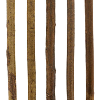 Natural Charm: Hazelwood Root Knobbed Cane with Leather Strap