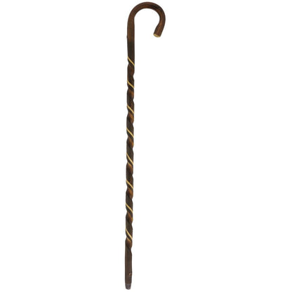 Natural Rustic Walking Cane: Flamed Chestnut Tourist