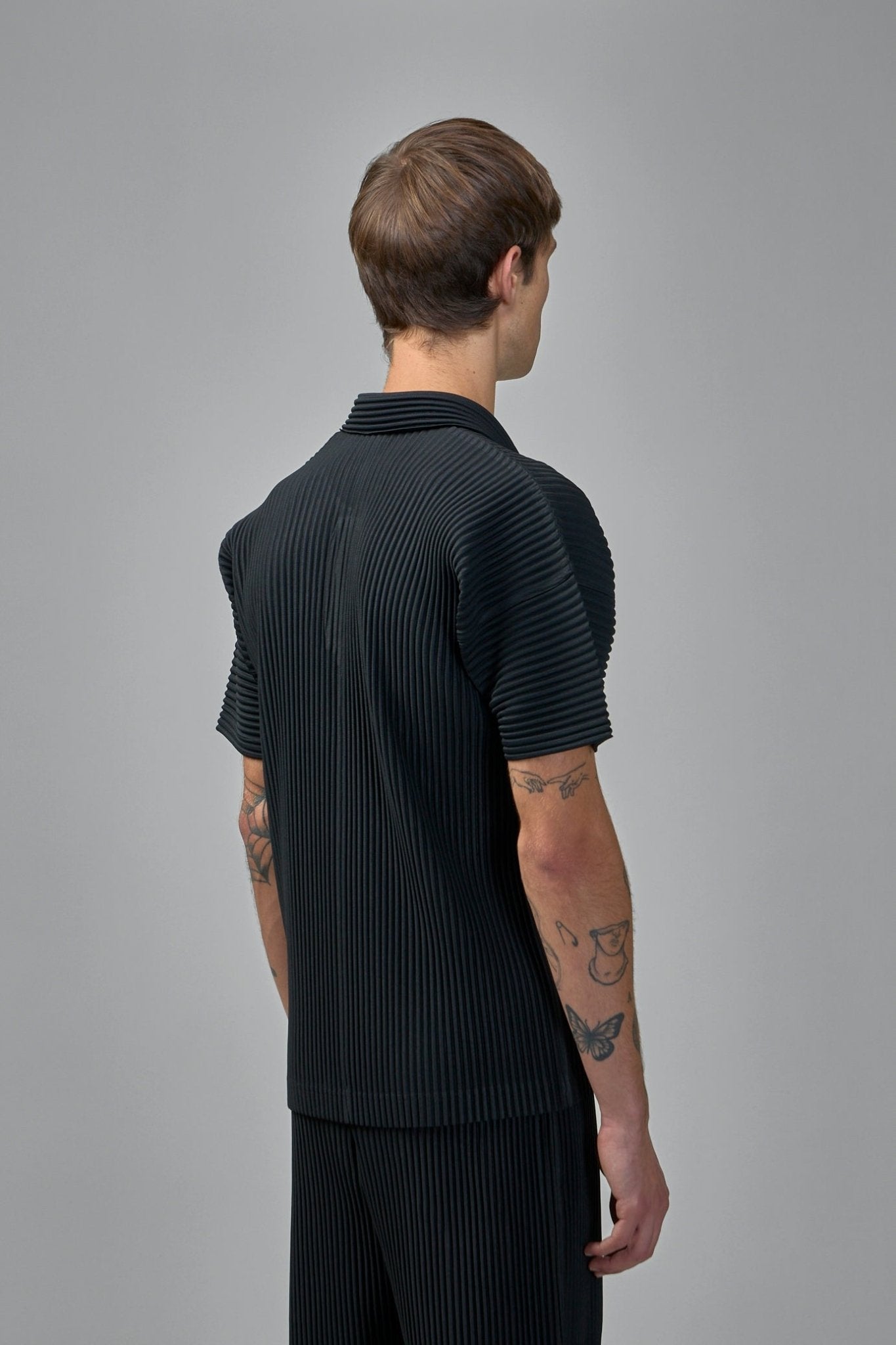 Pleated Polo Shirt