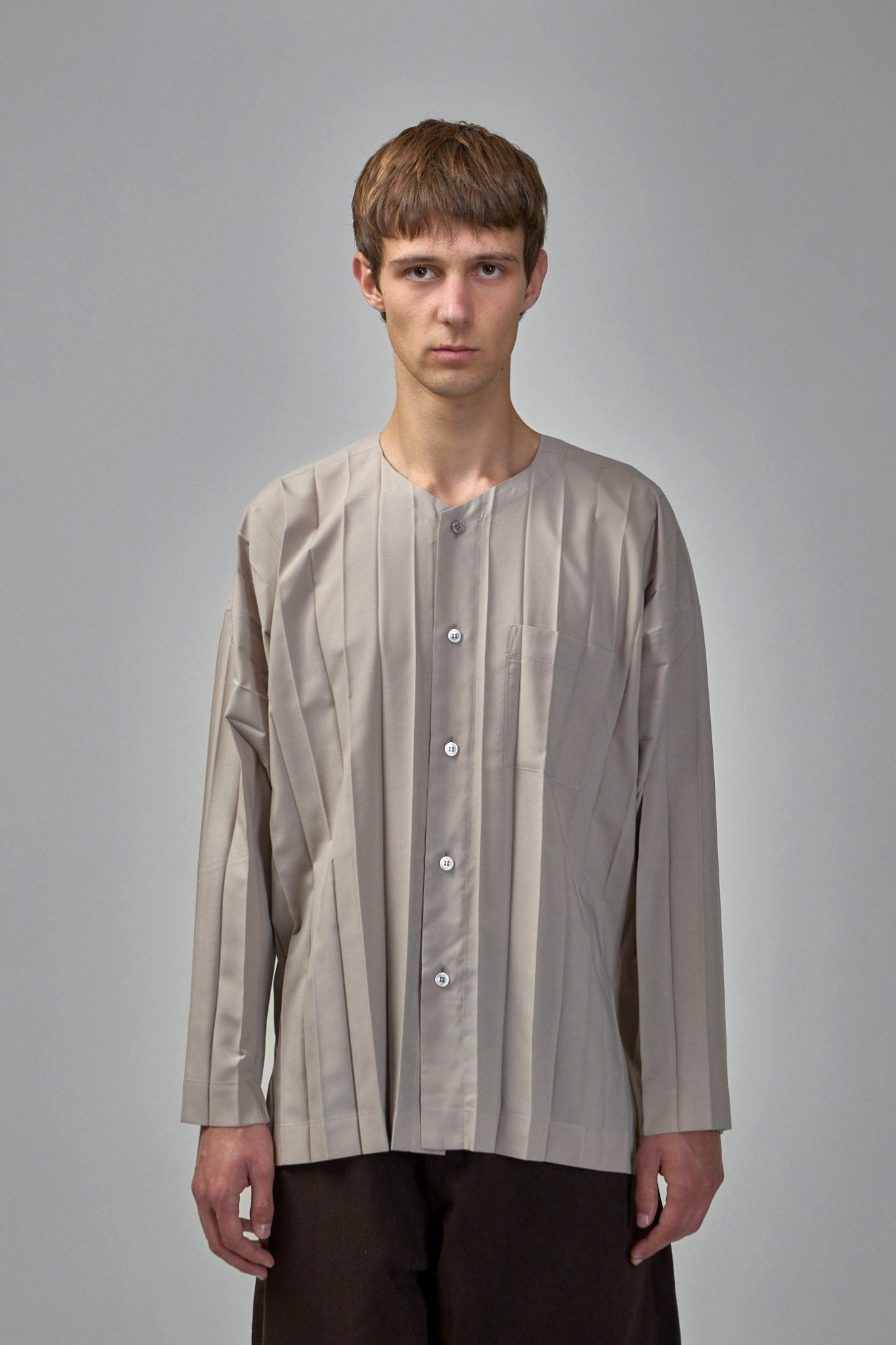 Edge Pleated Shirt