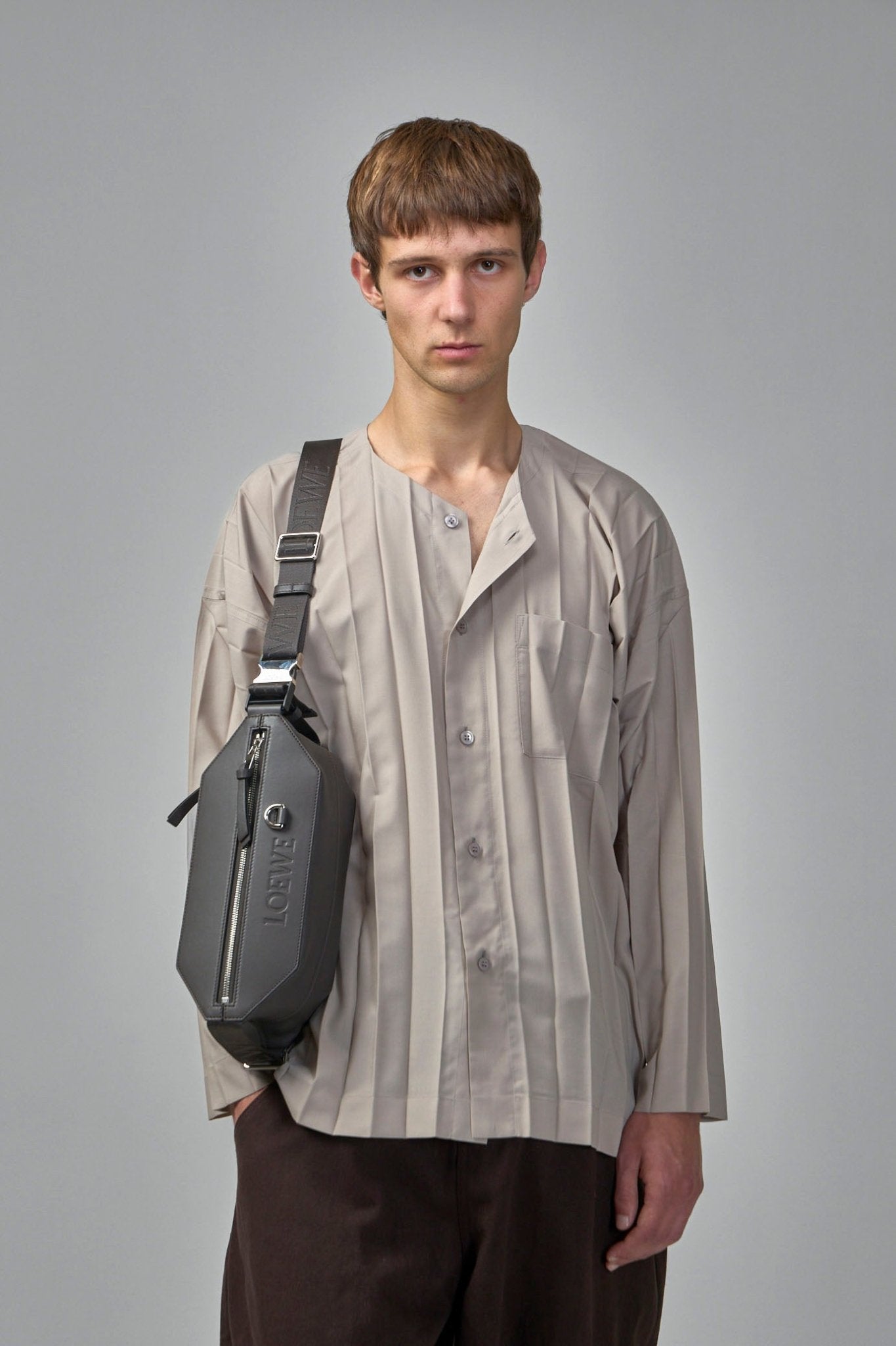 Edge Pleated Shirt