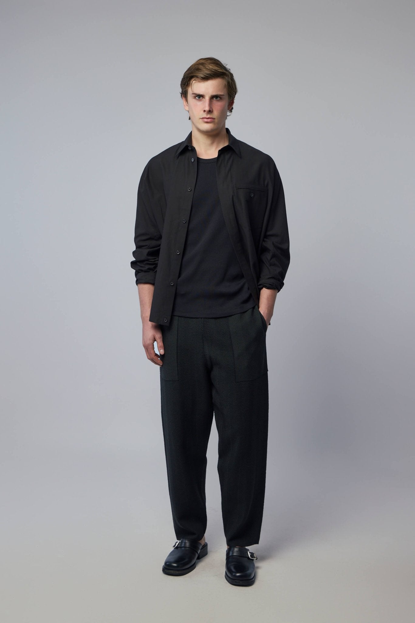 Inlaid Knit Pants