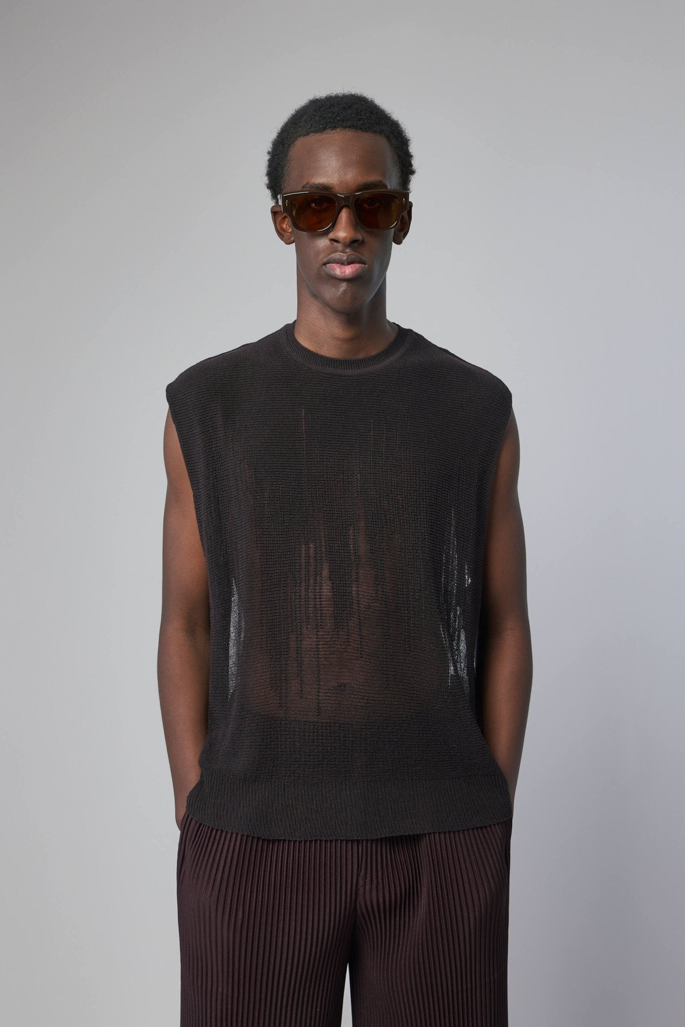 Brush Sleeveless Top