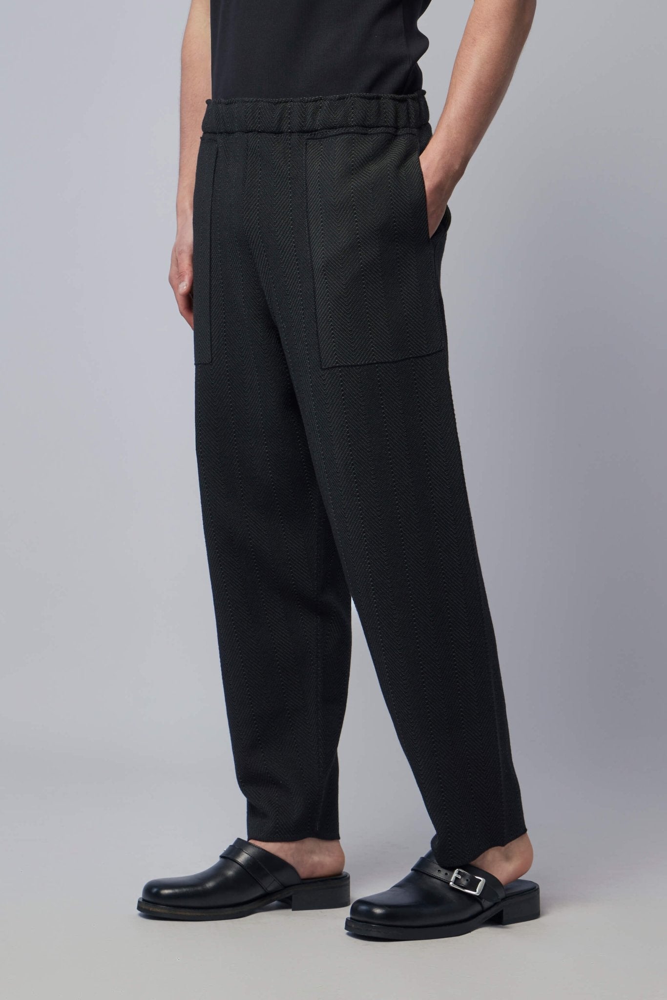 Inlaid Knit Pants