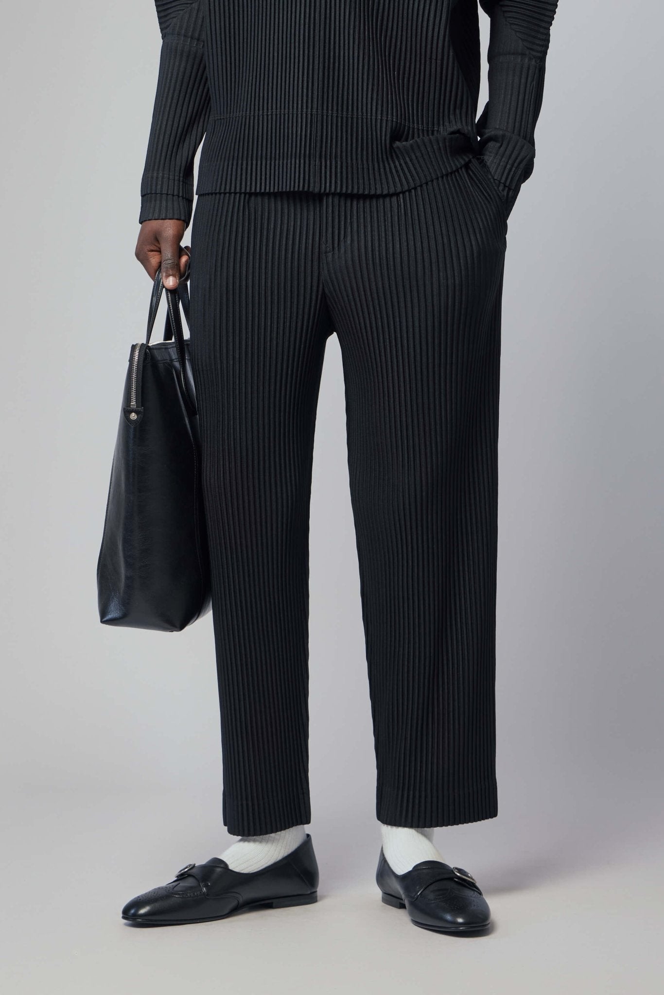 Wide-leg Ribbed Pants